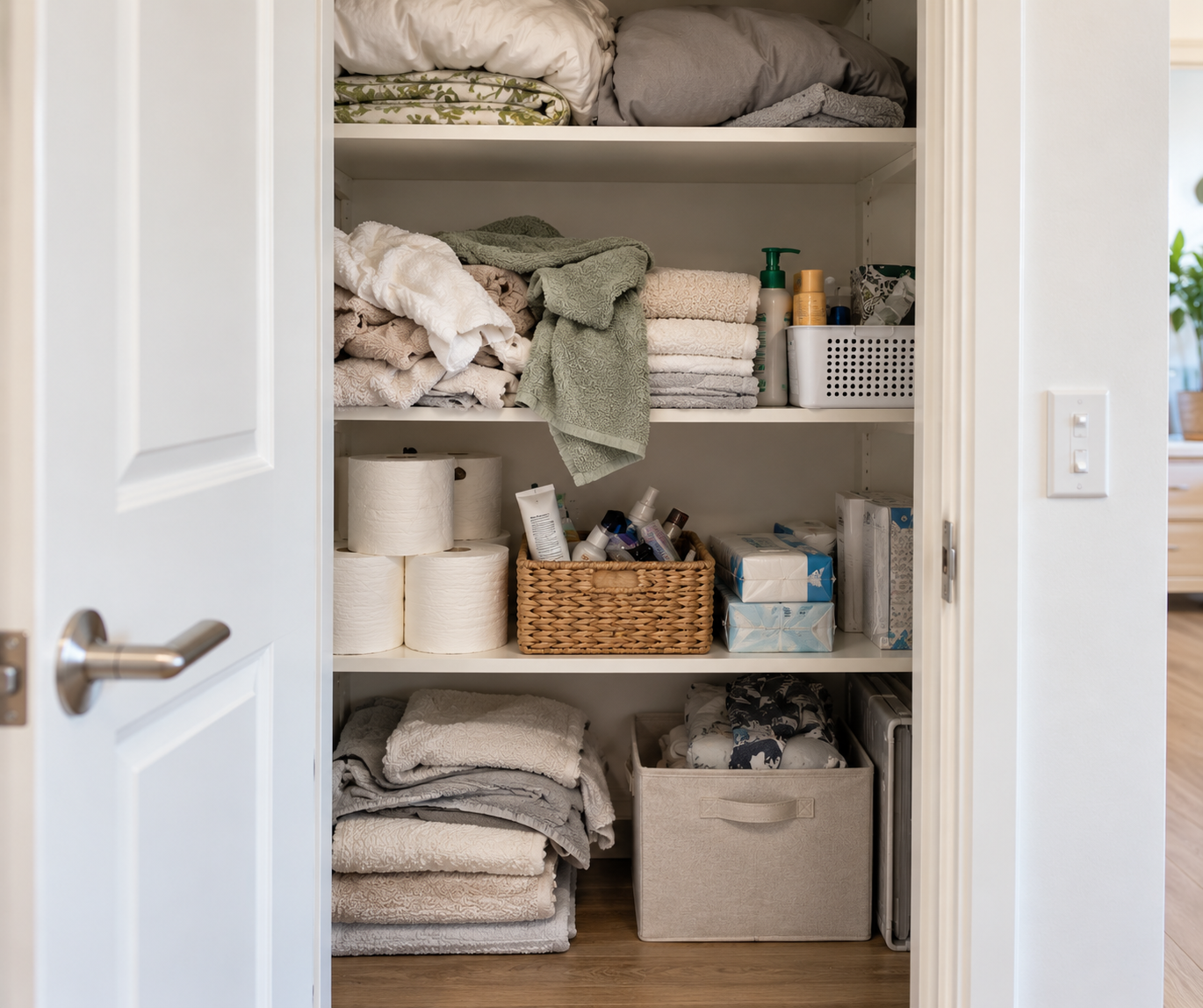 How to Organize a Small Linen Closet for a Family Without Overstuffing It?